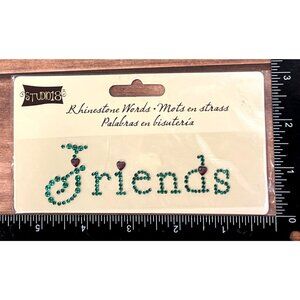 Studio 18 Autumn Days Rhinestone Words Sticker Fall Embellishment Friends